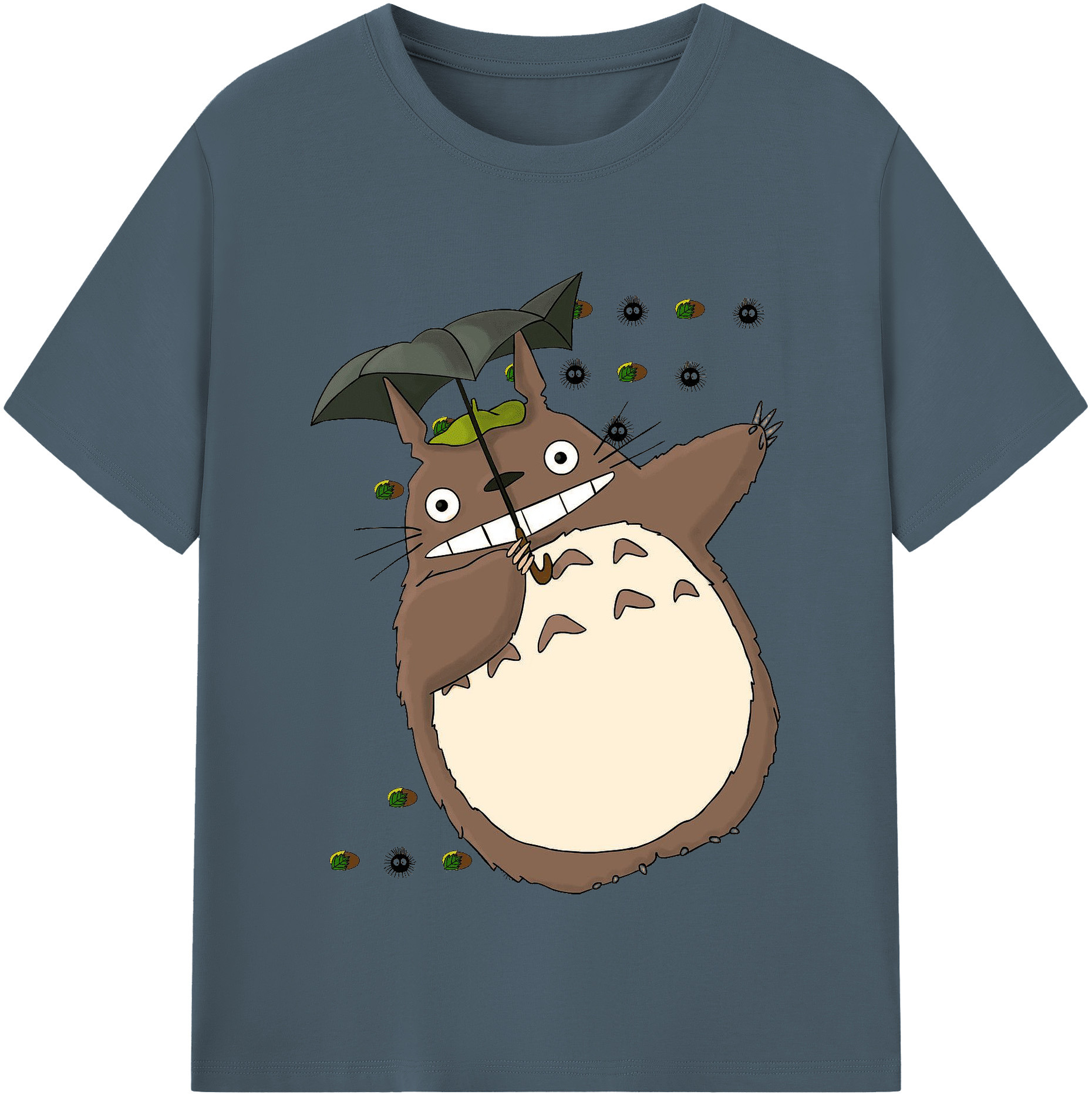 （画像用） となりのトトロ 草壁メイ 草壁サツキ My Neighbor Totoro Satsuki Kusakabe Mei Kusakabe 綿100％半袖Tシャツ（フロントプリント）